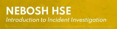 NEBOSH Health and Safety at Work Award (HSW)